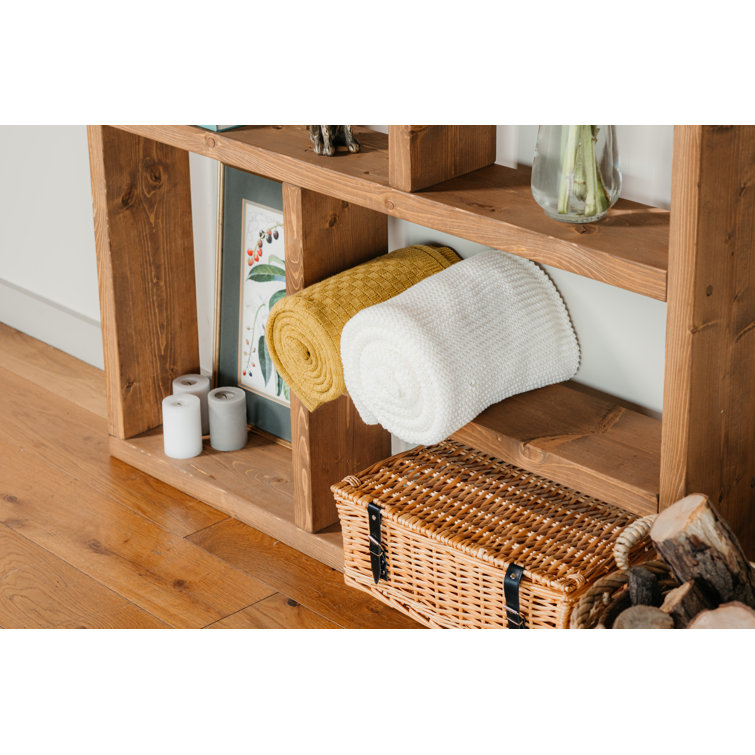 Union Rustic Ehrlich 127cm H x 113cm W Solid Wood Standard Bookcase